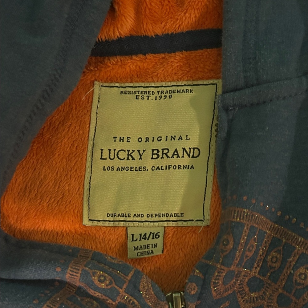 Lucky Brand Teal and Orange Jacket